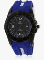 Swiss Design Mh 0026 D-Bl Blue/Black Analog Watch