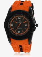 Swiss Design Mh 0026 Or Orange/Black Analog Watch