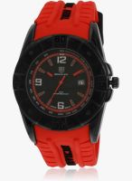 Swiss Design Mh 0026 Rd Red/Black Analog Watch