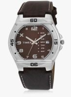 Timex El04-C Brown/Brown Analog Watch