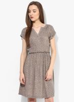 Tom Tailor Beige Colored Printed Maxi Dress