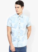 Tom Tailor White Printed Regular Fit Casual Shirt