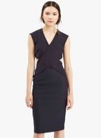 Topshop-Outlet Cross-Over Wrap Midi Dress
