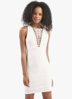 Topshop-Outlet Lace Up Front Bodycon Dress