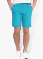 United Colors of Benetton Blue Printed Shorts