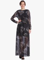 Vero Moda Black Colored Printed Maxi Dress