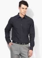 Wills Lifestyle Grey Slim Fit Formal Shirt