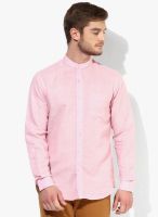 Wills Lifestyle Pink Slim Fit Formal Shirt