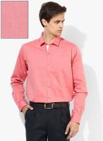 Wills Lifestyle Pink Slim Fit Formal Shirt
