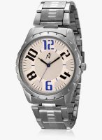 Yepme Beige Metal Analog Watch