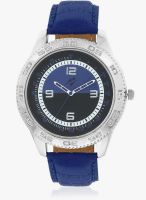 Yepme Blue/Blue Leatherette Analog Watch