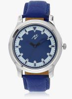 Yepme Blue/Blue Leatherette Analog Watch