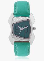 Yepme Green/Green Leatherette Analog Watch