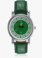 Yepme Green/Green Leatherette Analog Watch