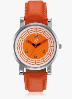 Yepme Orange/Orange Leatherette Analog Watch