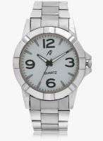 Yepme White/Silver Metal Analog Watch