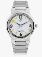 Yepme White/Silver Metal Analog Watch