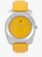 Yepme Yellow/Yellow Leatherette Analog Watch