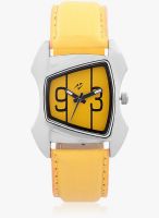 Yepme Yellow/Yellow Leatherette Analog Watch