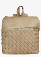 20dresses Beige Polyurethane (Pu) Backpack