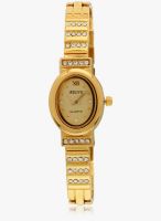Adine Ad-117 Golden-Golden Golden/Golden Analog Watch