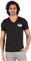 Anger Beast Printed Men's V-neck Black T-Shirt