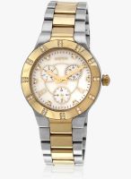 Aspen Ap1750 Two Tone/Off White Analog Watch