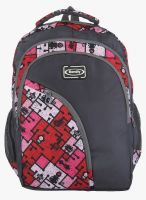 Bendly Red/Black Polyester Backpack