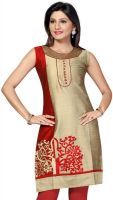 Black Kite & Company Casual Printed Women's Kurti(Gold) Black Kite & Company Casual Printed Women's Kurti(Gold)