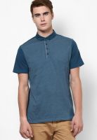 Burton Teal Jacquard Polo Shirt