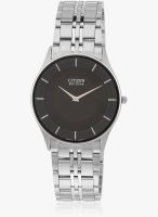 CITIZEN Ar3010-65E Silver/Black Analog Watch
