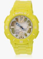 Casio Baby-G Bga-170-9Bdr (B142) Yellow/White Analog & Digital Watch