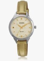 Casio Enticer Lady's Ltp-1392L-9Avdf (A1030) Gold/Light Gold Analog Watch