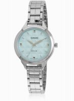 Casio Enticer Lady's Ltp-1392D-2Avdf (A1026) Silver/Light Cyan Analog Watch