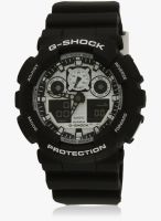 Casio G-Shock Ga-100Bw-1Adr (G619) Black/White Analog & Digital Watch