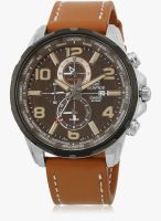 Casio Edifice Efr-302Bl-5Avudf Tan/Tan Chronograph Watch