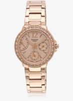 Casio Sheen She-3805Pg-9Audr (Sx135) Pink Gold/Pink Gold Analog Watch