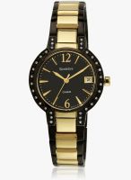 Casio Sheen She-4805Bsg-1Audr (Sx140) Black-Gold/Black Analog Watch