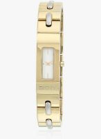 DKNY NY2140 Golden/White Analog Watch