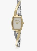 DKNY Ny2235 Two Tone/White Analog Watch