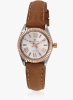 Daniel Klein DK10415-3 BROWN /SILVER ANALOG WATCHDK10415-3 Red/Silver Analog Watch