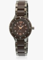 Daniel Klein Dk10350-9 Two Tone/Brown Analog Watch