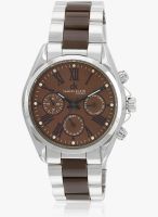 Daniel Klein Dk10395-7 Two Tone/Brown Analog Watch