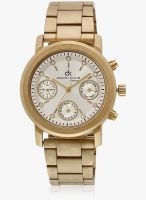 Daniel Klein Dk10429-1 Golden/Silver Analog Watch