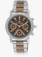 Daniel Klein Dk10429-5 Two Tone/Brown Analog Watch