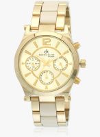 Daniel Klein Dk10431-2 Two Tone/Golden Analog Watch