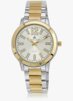 Daniel Klein Dk10548-7 Two Tone/Silver Analog Watch