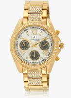 Daniel Klein Dk10555-4 Golden/Silver Analog Watch