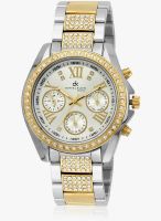 Daniel Klein Dk10555-5 Two Tone/Silver Analog Watch