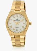 Daniel Klein Dk10565-1 Golden/White Analog Watch